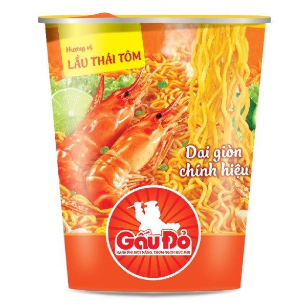 Mì Gấu Đỏ Lẩu Thái Tôm Ly 65G