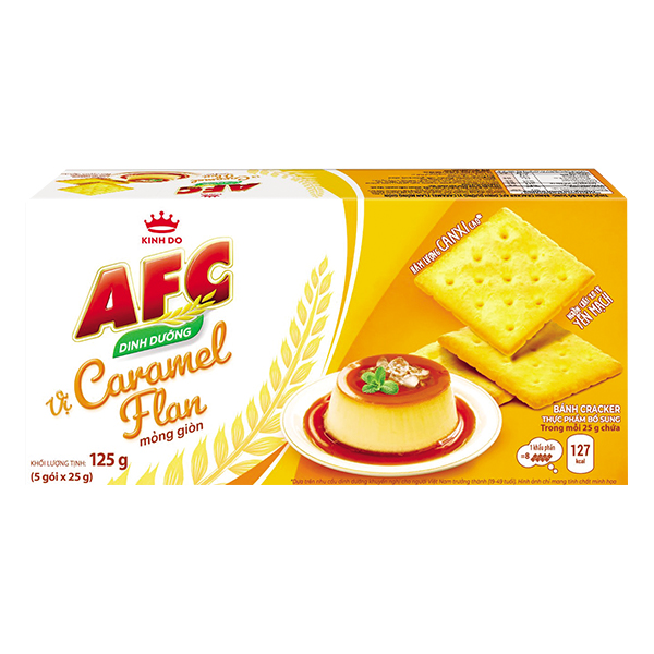 Bánh AFC Dinh Dưỡng Caramel Flan 109G