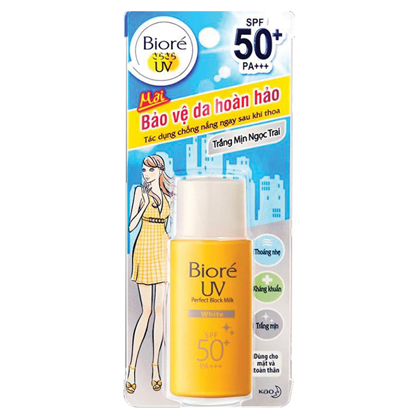 Sữa Chống Nắng Biore UV Sáng Mịn Ngọc Trai 25 Ml 