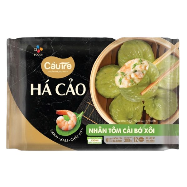 (Only Emartmall) Há Cảo Cầu Tre Nhân Tôm Cải Bó Xôi 300G