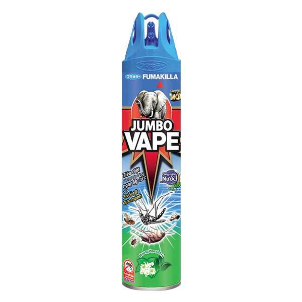 Bình Xịt Côn Trùng Jumbo Vape Hương Hoa & Trà 600Ml