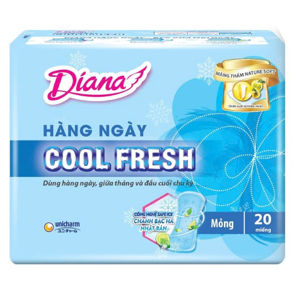 Băng Vệ Sinh Hằng Ngày Diana Sensi Cool Fresh 20 Miếng