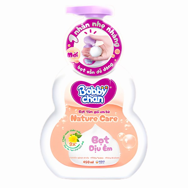 Bọt Tắm Gội Em Bé Bobby Chan Nature Care 450Ml