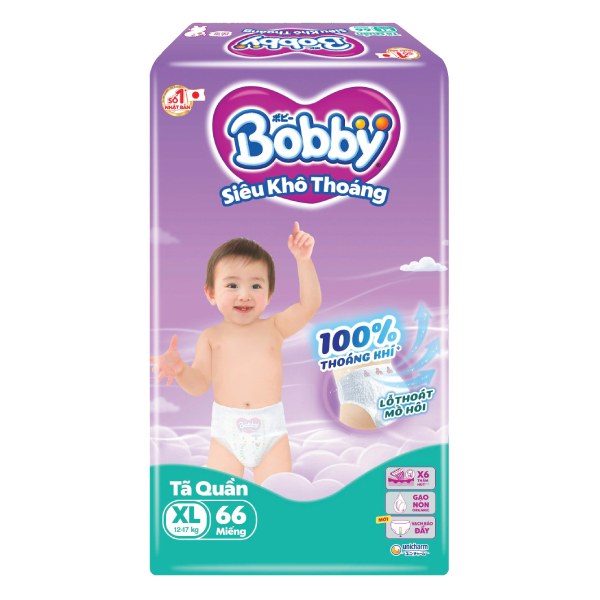 Tã Quần Bobby Super Jumbo XL66
