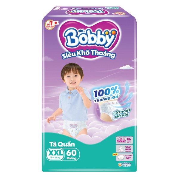 Tã Quần Bobby Super Jumbo XXL60