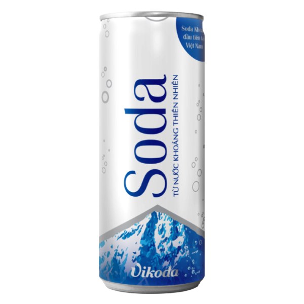 Nước Khoáng Thiên nhiên Vikoda Soda Lon 330Ml