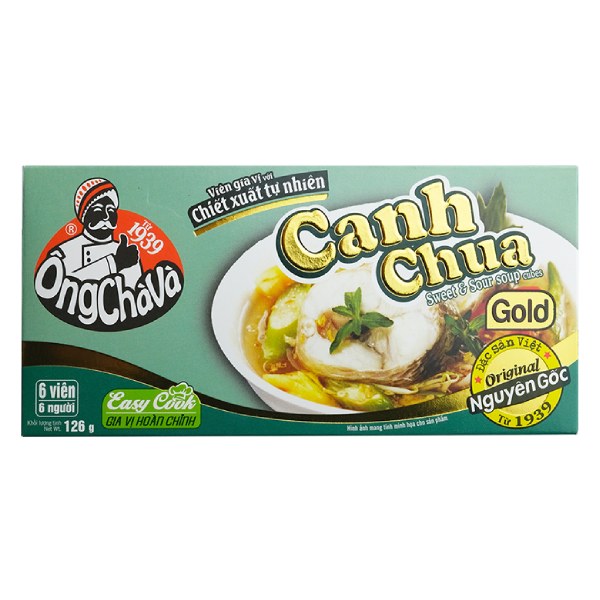 Viên Gia Vị Gold Ông Chà Và Canh Chua 126G
