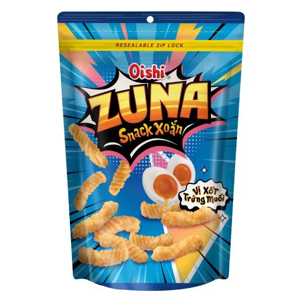 Snack Xoắn Oishi Xốt Trứng Muối Gói 65G