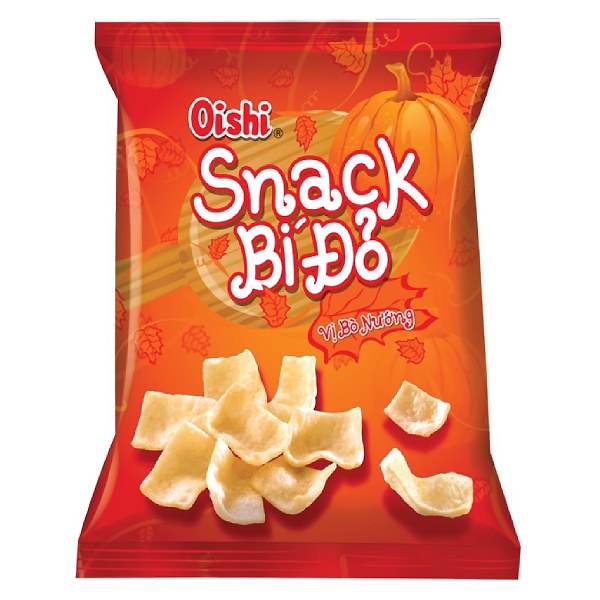 Snack Oishi Bí Đỏ Vị Bò Nướng Gói 68G
