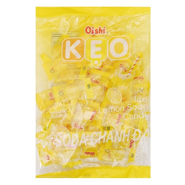 Kẹo Oishi Soda Chanh Đá Gói 145G