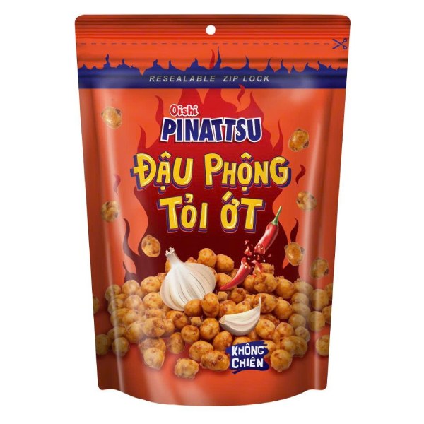 Đậu Phộng Oishi Pinattsu Tỏi Ớt Gói 80G