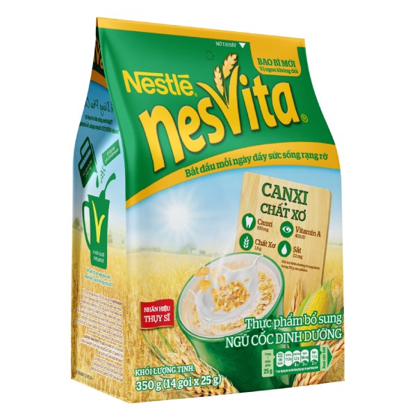 Bột Ngũ Cốc Dinh Dưỡng Nesvita 14 Gói*25G