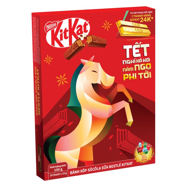 (Mẫu Tết) Socola KitKat 2F Hộp 150G