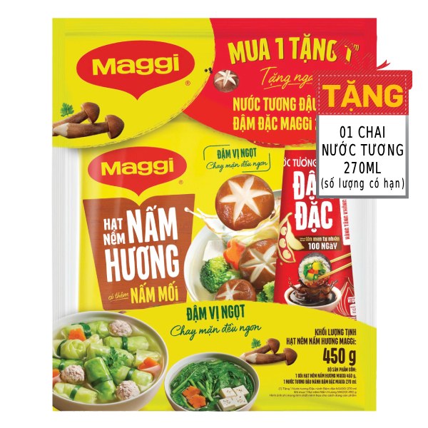 Hạt Nêm Maggi Nấm Hương Và Nấm Mối Gói 450G