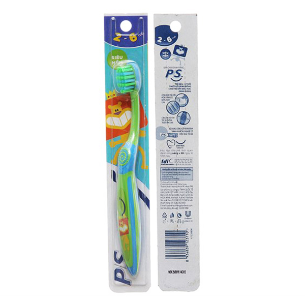 Bàn Chải Đánh Răng Trẻ Em P/S 2-6 Tuổi