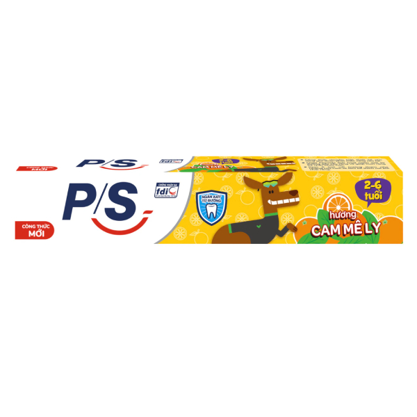 Kem Đánh Răng Trẻ Em P/S 2-6 Tuổi Hương Cam 45G