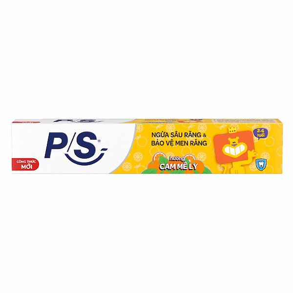 Kem Đánh Răng Trẻ Em P/S Hương Cam 2-6 Tuổi 90G