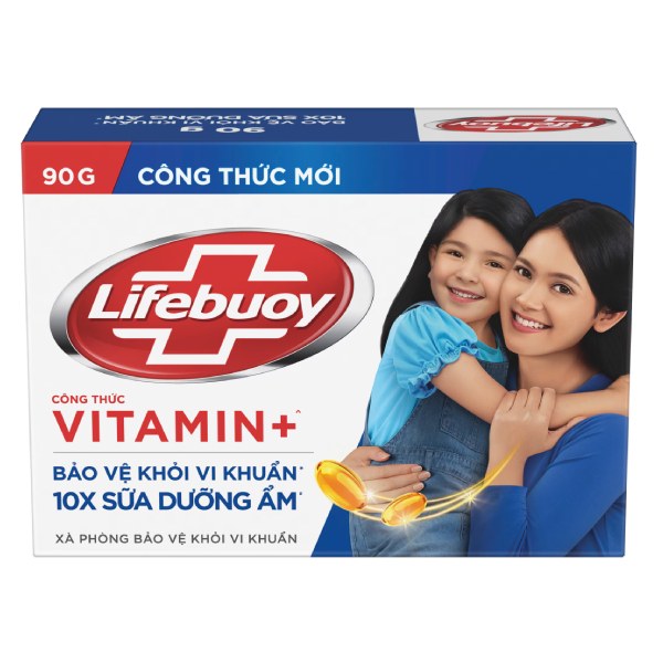 Xà Bông Cục Lifebuoy Chăm Sóc Da 90G