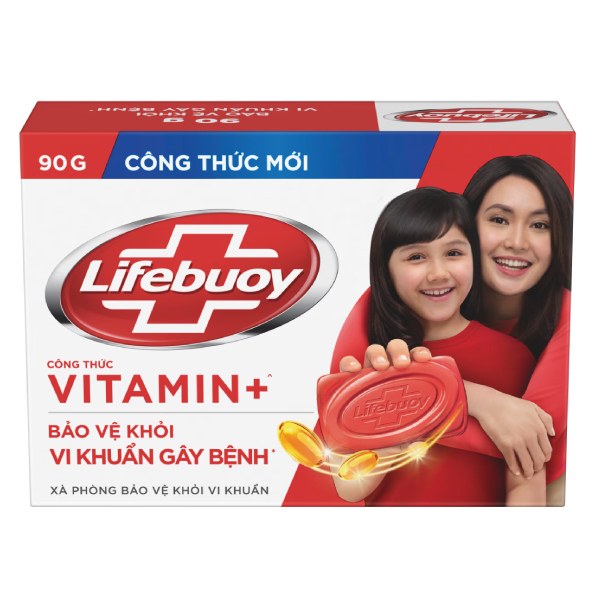 Xà Bông Cục Lifebuoy Bảo Vệ Vượt Trội 90G