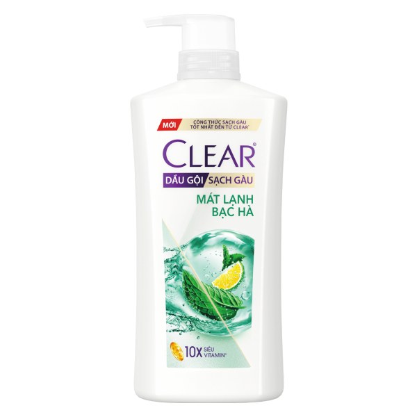 Dầu Gội Clear Mát Lạnh Bạc Hà 630G