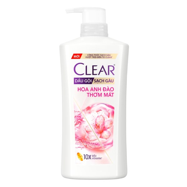 Dầu Gội Clear Hoa Anh Đào Chai 630G