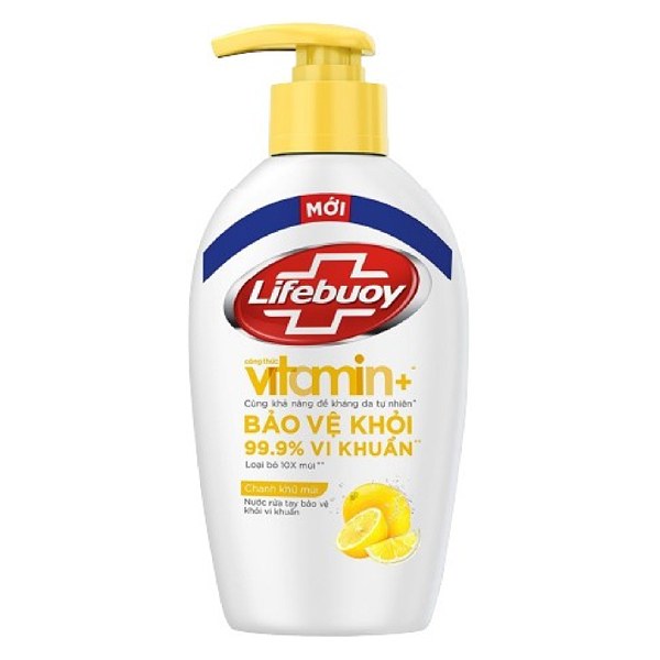 Nước Rửa Tay Lifebuoy Chanh Khử Mùi Chai 180G