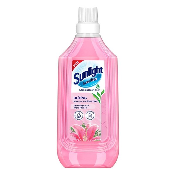 Nước Lau Sàn Sunlight Tinh Dầu Thảo Mộc Hoa Lily Và Bạch Trà Chai 1Kg