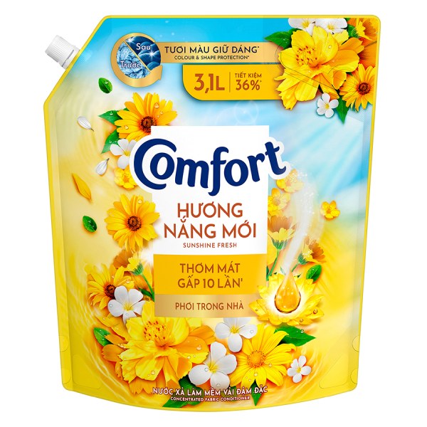 Nước Xả Vải Comfort Nắng Mới Phơi Trong Nhà Túi 3.1L
