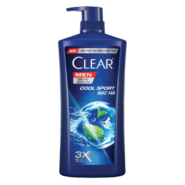 Dầu Gội Clear Men Mát Lạnh Bạc Hà Chai 630G