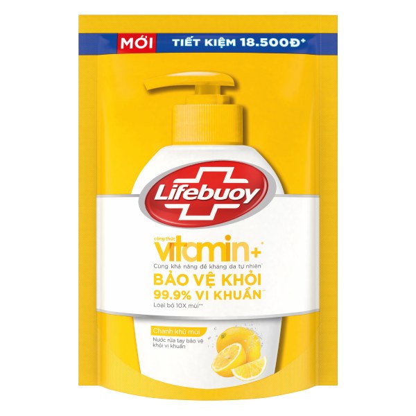 Nước Rửa Tay Lifebuoy Chanh Khử Mùi Túi 400G