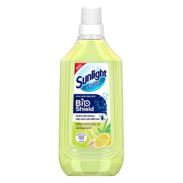 Nước Lau Sàn Sunlight Chanh Yuzu Và Sả Chai 1Kg