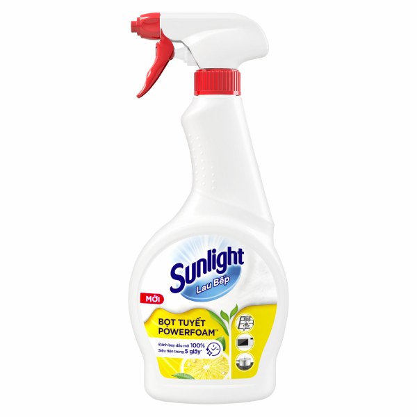 Xịt Vệ Sinh Bếp Sunlight Bọt Tuyết Chai 500Ml