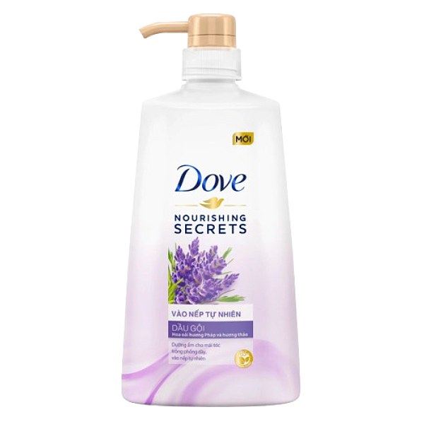 Dầu Gội Dove Oải Hương Vào Nếp Chai 640G