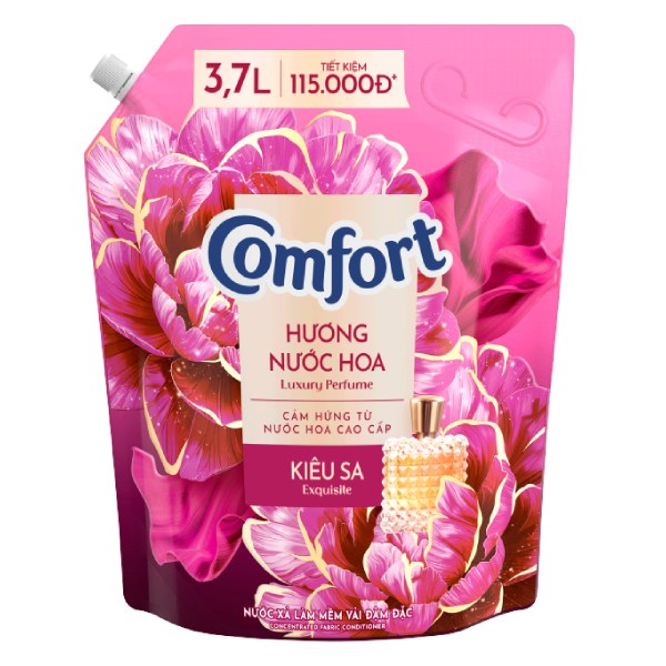 Nước Xả Vải Comfort Kiêu Sa Túi 3.7L
