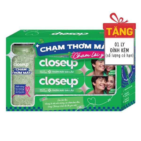 (Only Emartmall) Lô 2 Kem Đánh Răng Close Up Bạc Hà 230G