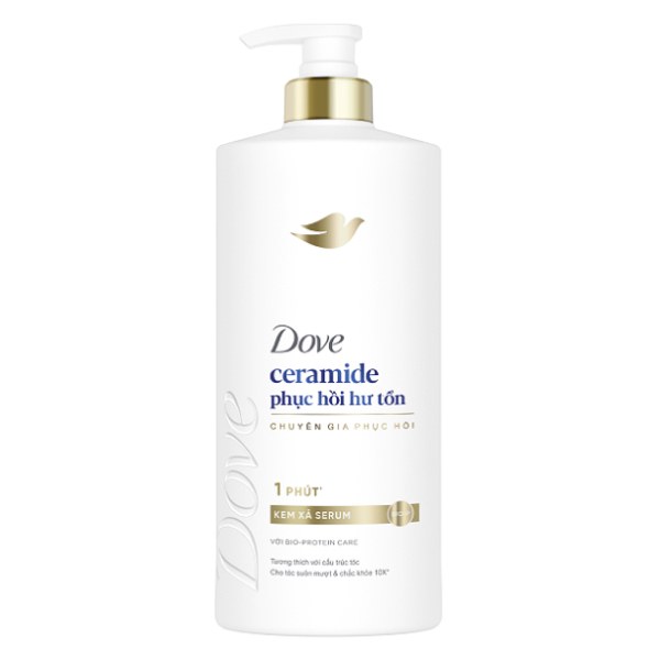 Kem Xả Dove Ceramide Phục Hồi Hư Tổn 600G