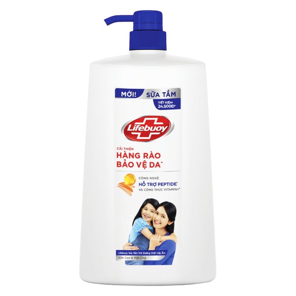 Sữa Tắm Lifebuoy Sữa Gạo Mật Ong Chai 1.1Kg