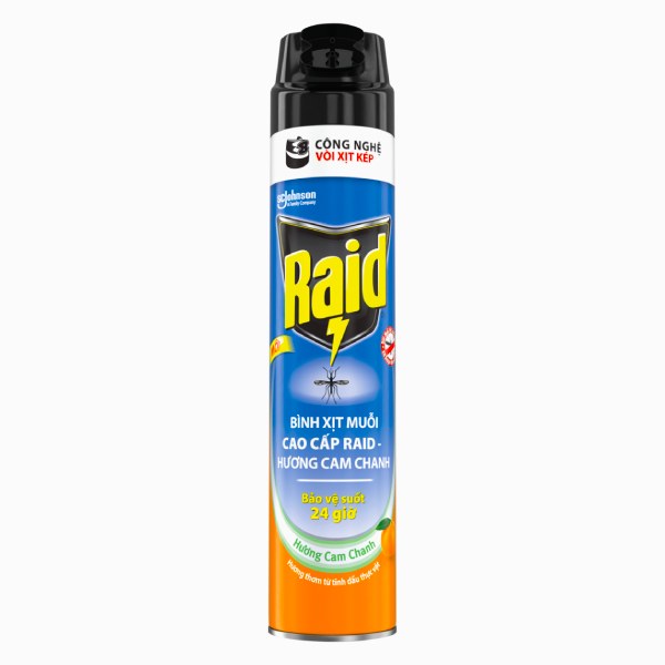 Xịt Muỗi Raid Fik Cam Chanh 520Ml