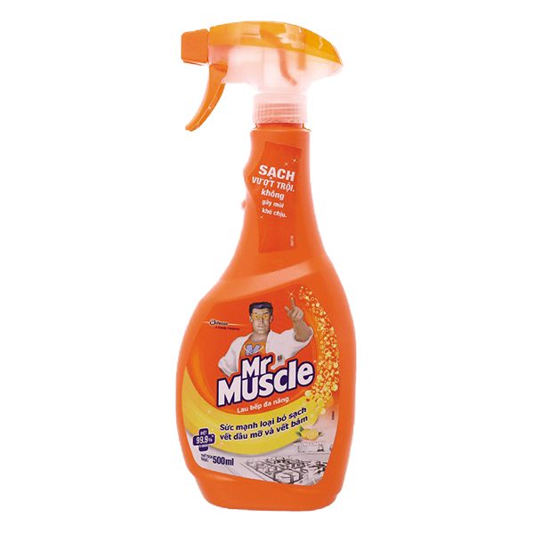 Lau Bếp Đa Năng Mr Muscle 5in1 Hương Cam 500Ml