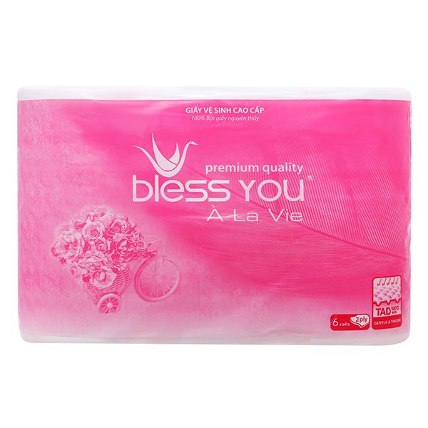 Lốc 6 Cuộn Giấy Vệ Sinh Bless You À La Vie Cao Cấp 2 Lớp