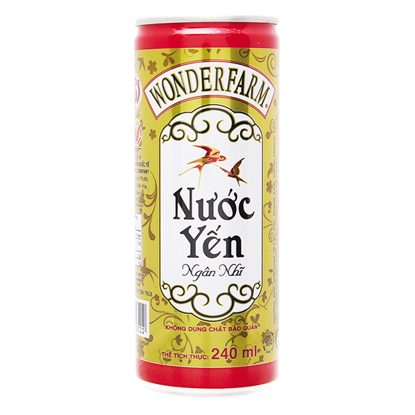 Nước Yến Ngân Nhĩ Wonderfarm Lon 240Ml