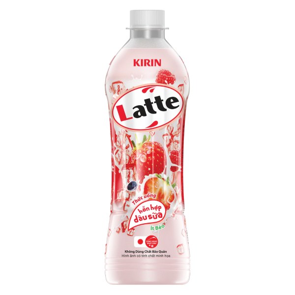 Nước Trái Cây Kirin Latte Dâu 440Ml