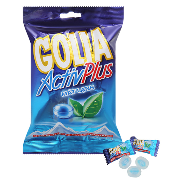 Kẹo Cứng Golia Activplus Thảo Dược Túi 108.9G