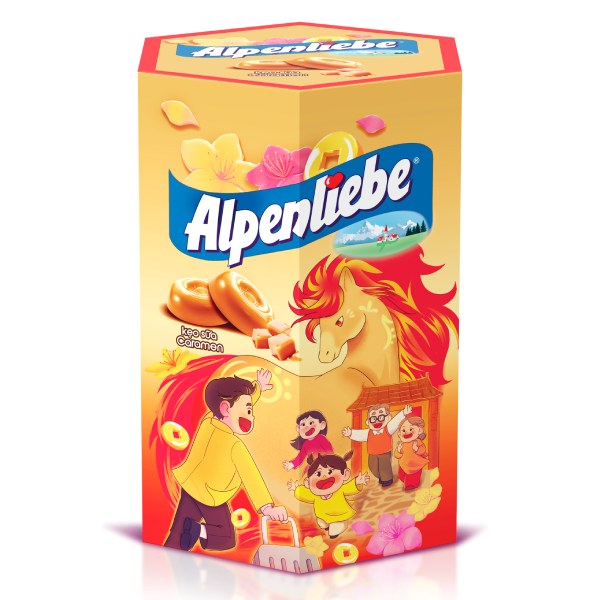 Hộp Quà Kẹo Sữa Alpenliebe Caramen Hộp 101.5G