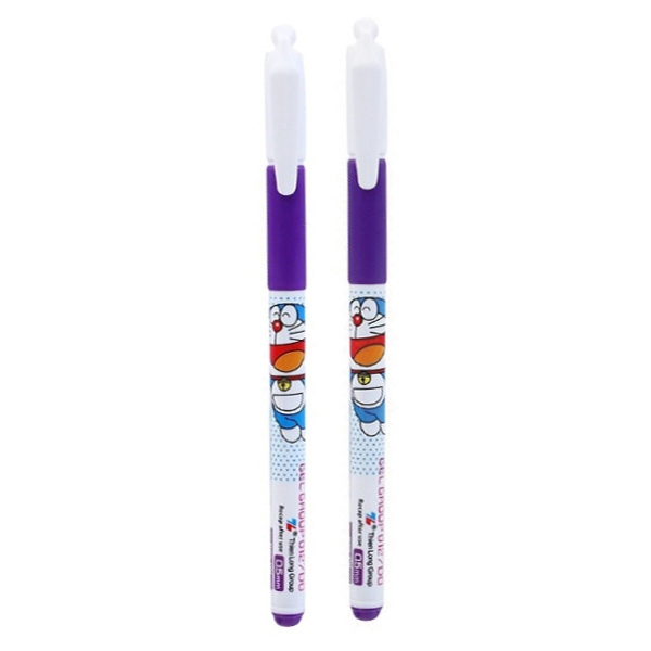Vỉ 2 Bút Gel Thiên Long Doraemon GEL-012/DO Tím