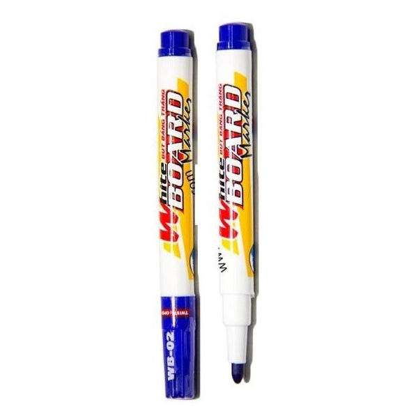 Vỉ 2 Bút Lông Viết Bảng Thiên Long WB02 Màu Xanh
