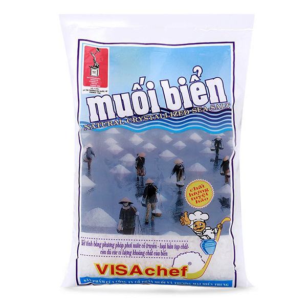 Muối Biển Hạt Nhỏ Visachef 1Kg