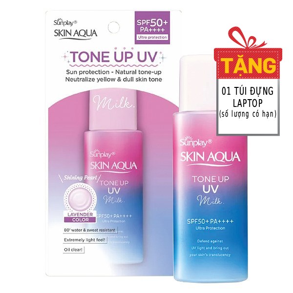 Sữa Chống Nắng Nâng Tông Skin Aqua Tone Up UV Lavender SPF 50+ 50G