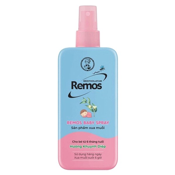 Xịt Xua Muỗi Cho Bé Remos Chai 150Ml