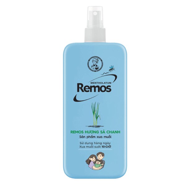 Xịt Chống Muỗi Remos Sả Chanh 150Ml